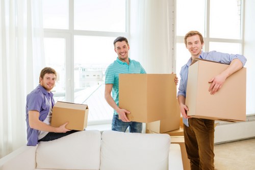 Careful handling of sofas, tables, and household furniture