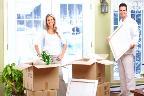People using temporary storage during a move in Elmersend